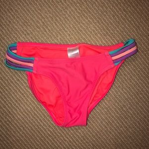 Small Pink-orange Bikini Bottoms